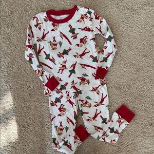 PB Elf on the Shelf Festive Red and White Kids Pajamas